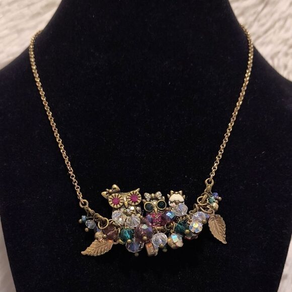 Betsey Johnson Owl Family Necklace - Picture 1 of 3